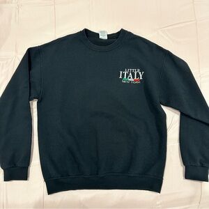 black little italy New York crewneck sweatshirt.